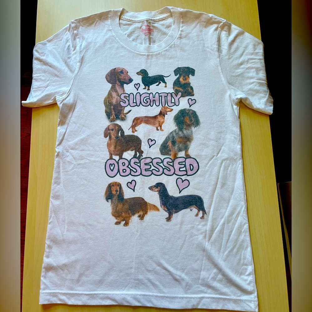 Dachshund “Slightly Obsessed” t-shirt